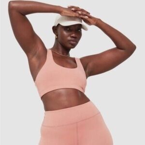 Mate The Label Organic Rose Pink Sports Bra